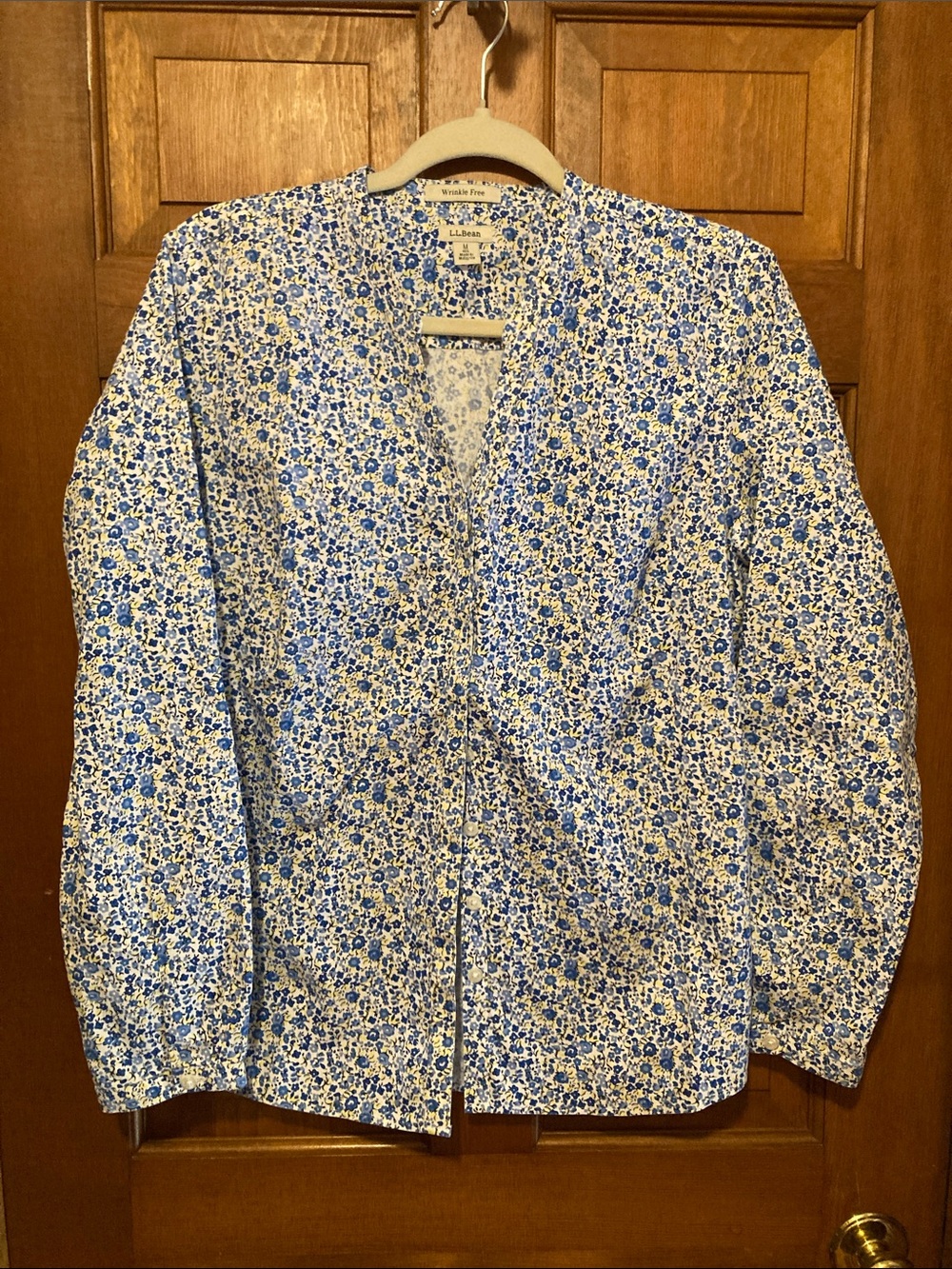 LLBEAN V-neck long sleeve blouse
